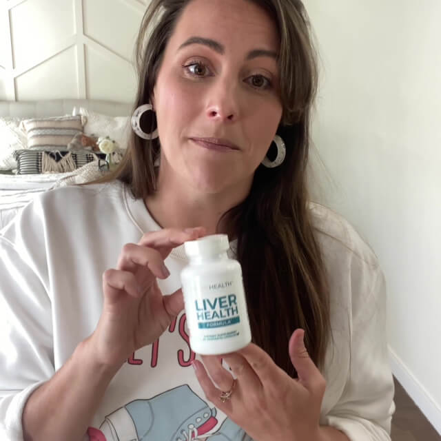 influencer with a bottle